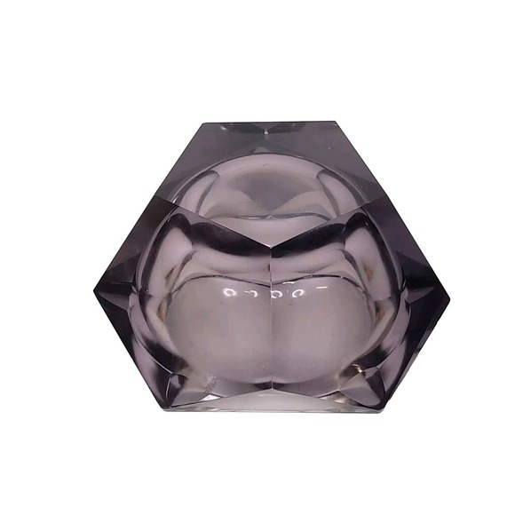 Mid-Century Faceted Murano Glass Ashtray/Bowl by Flavio Poli Seguso Italy - Picture 7 of 10